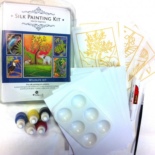 Silk Painting Card Making Kit - Wildlife